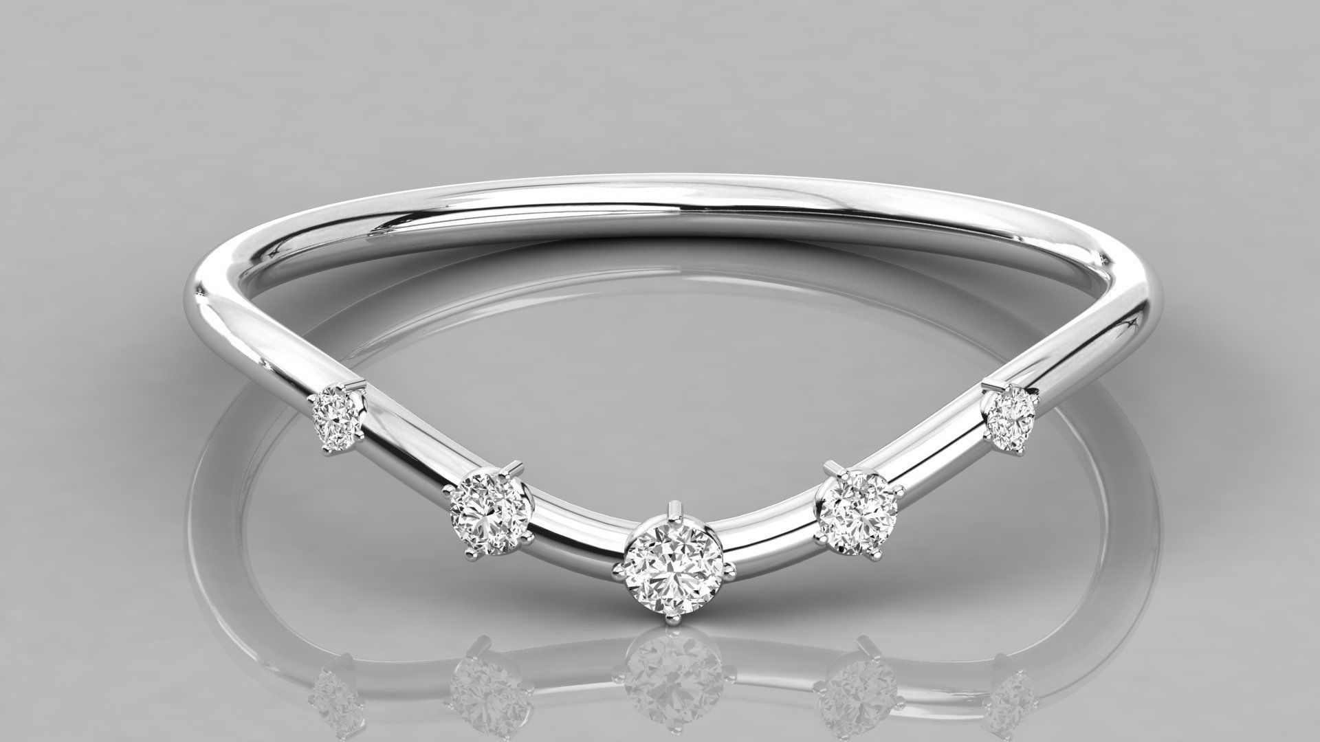 Women ring 3dm stl render detail 3D print model_7