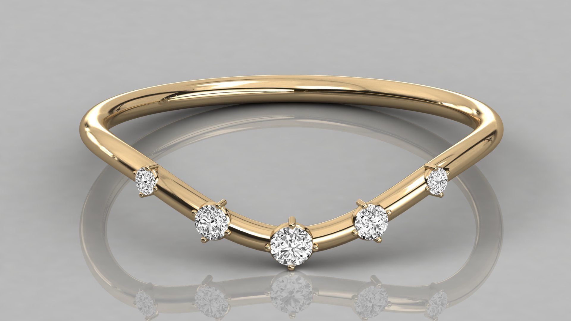 Women ring 3dm stl render detail 3D print model_8