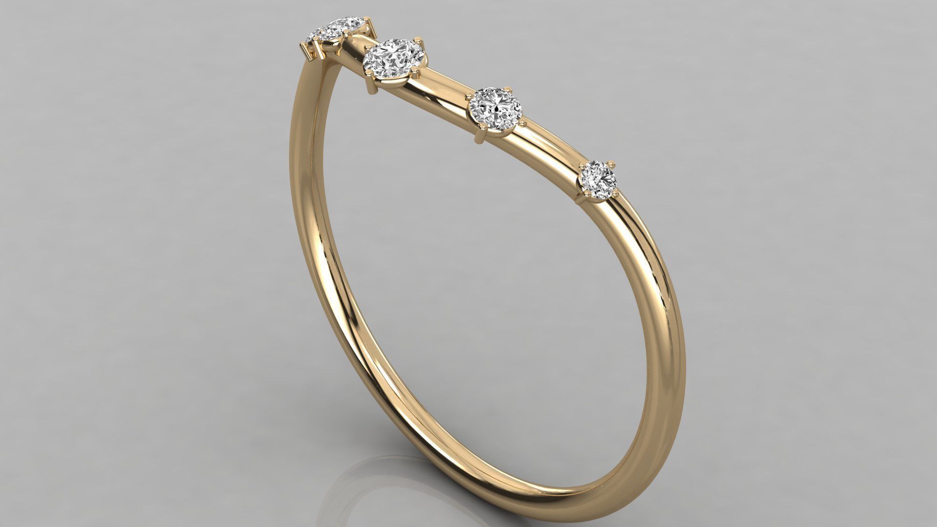Women ring 3dm stl render detail 3D print model_3