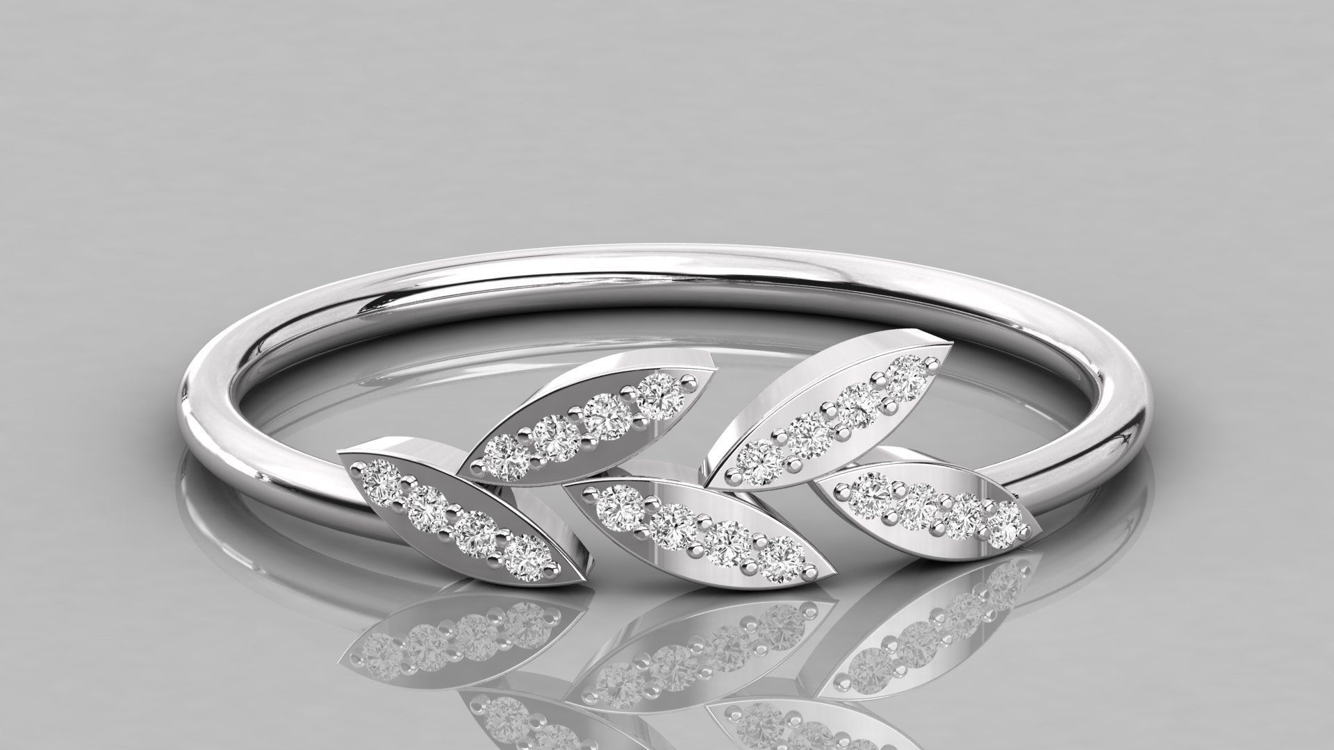 Women ring 3dm stl render detail 3D print model_7