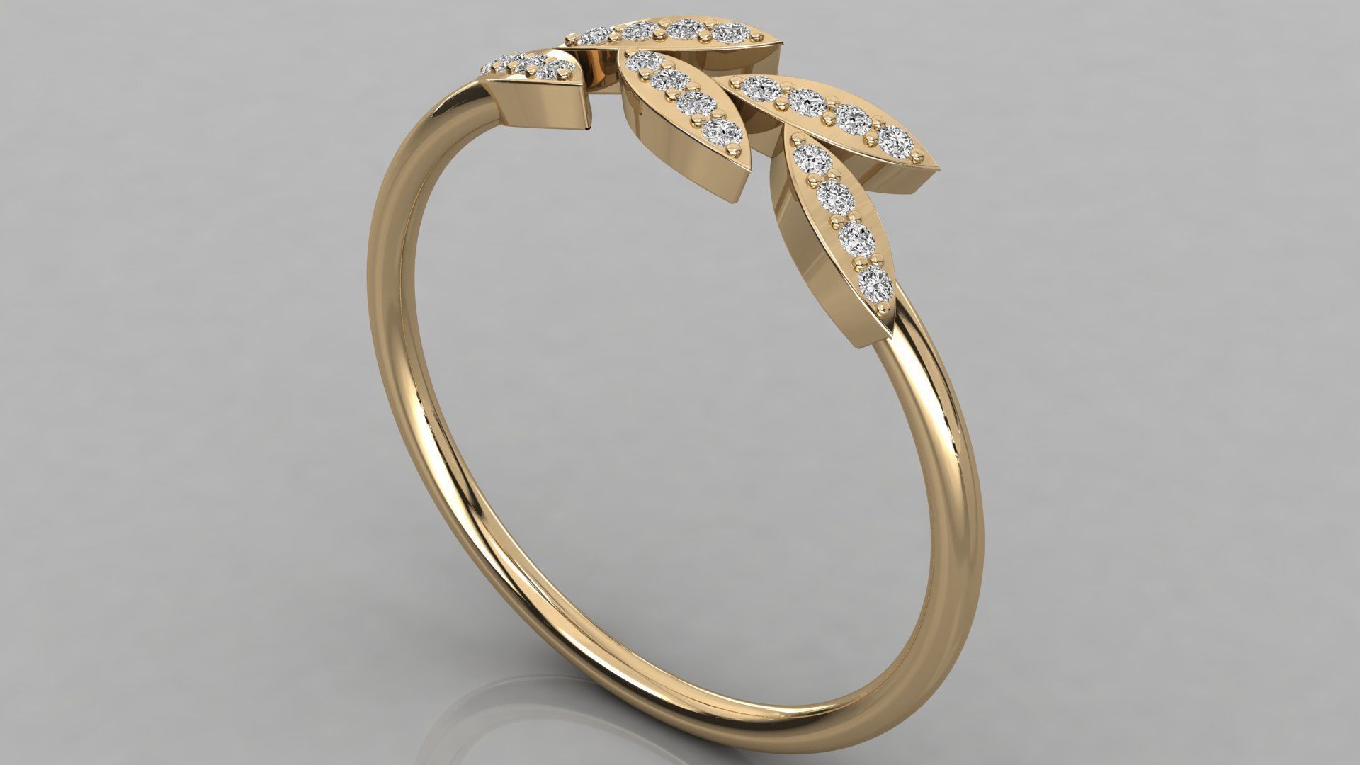 Women ring 3dm stl render detail 3D print model_3