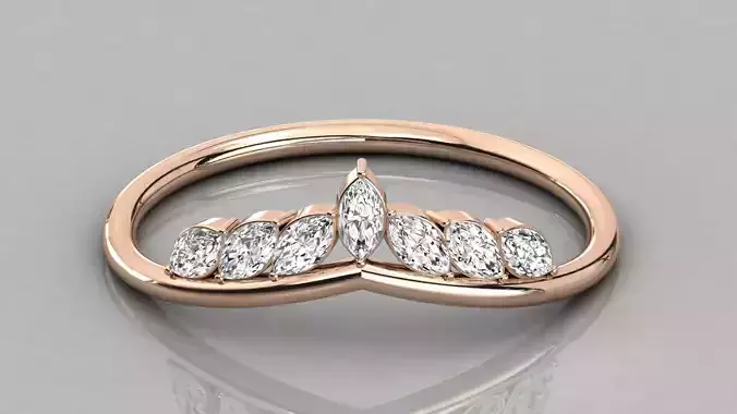 Women ring 3dm stl render detail