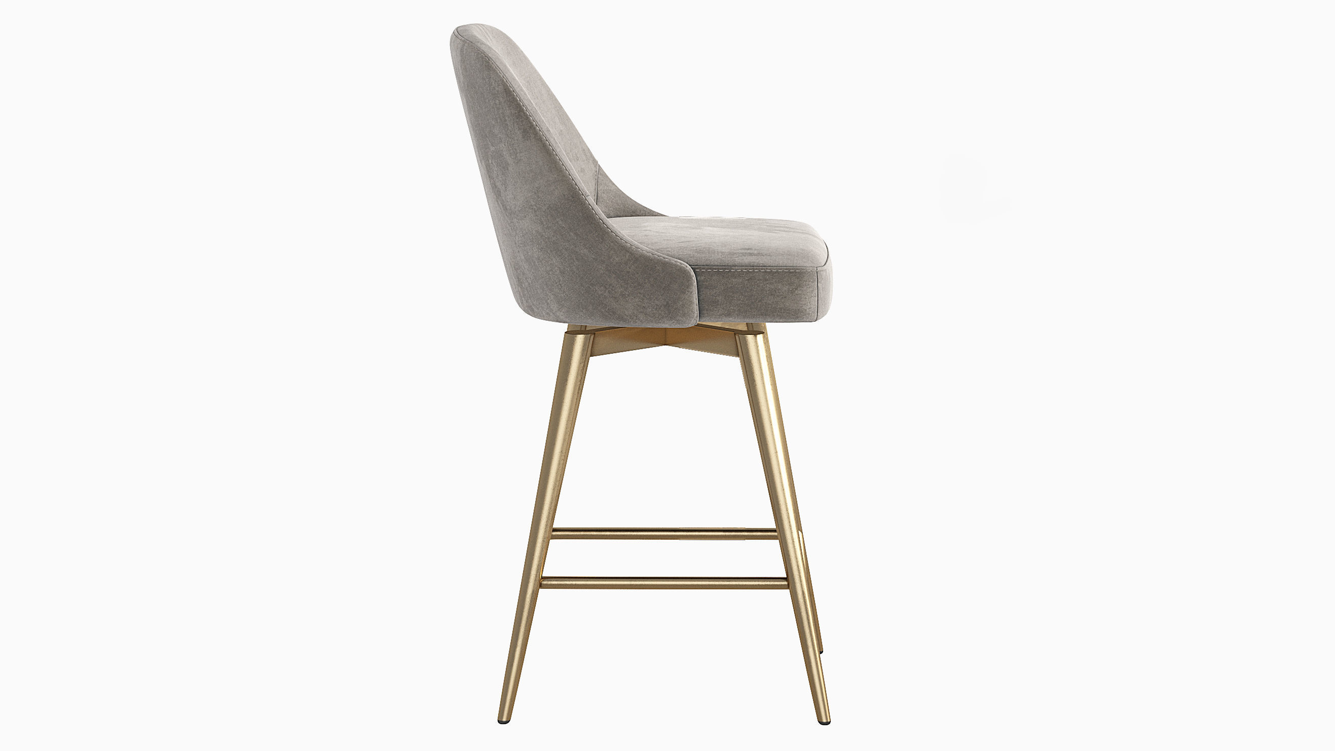 West Elm Mid-Century Counter Stool 3D model_9
