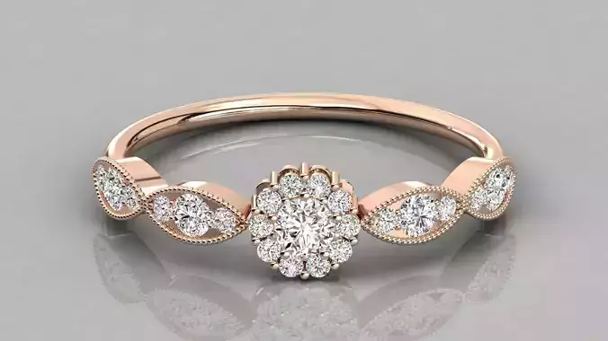 Women ring 3dm stl render detail