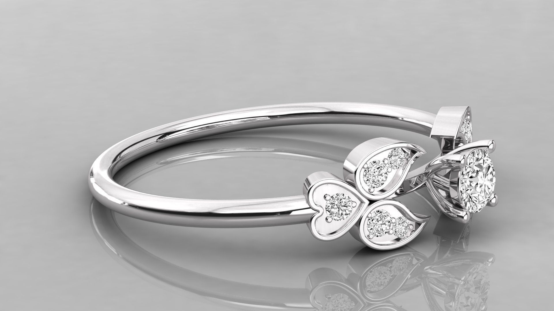 Women ring 3dm stl render detail 3D print model_5