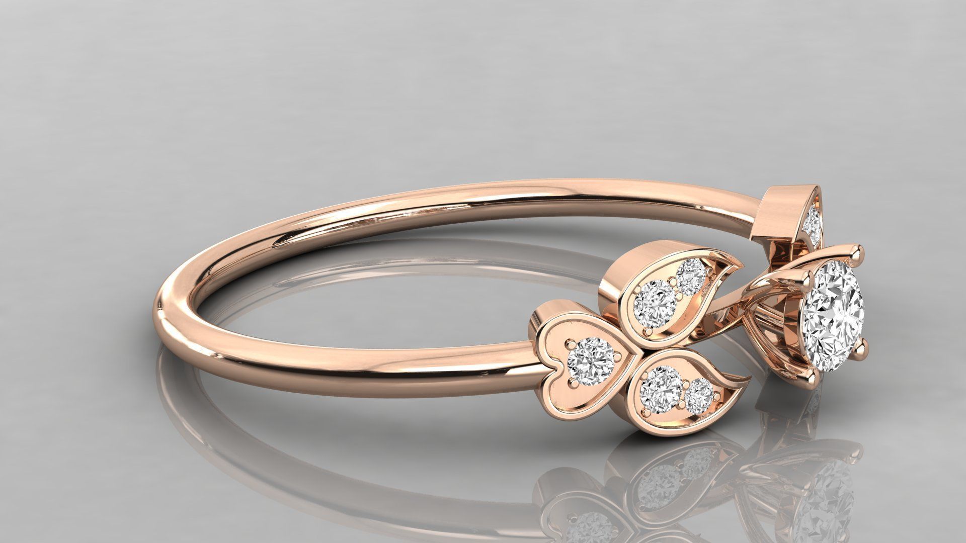 Women ring 3dm stl render detail 3D print model_4