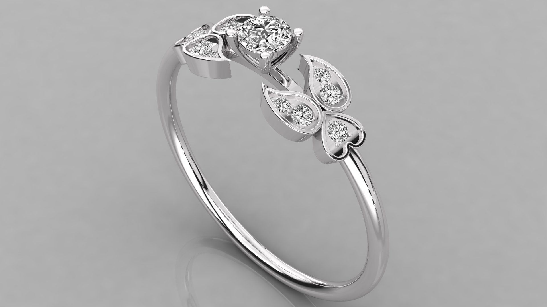 Women ring 3dm stl render detail 3D print model_2