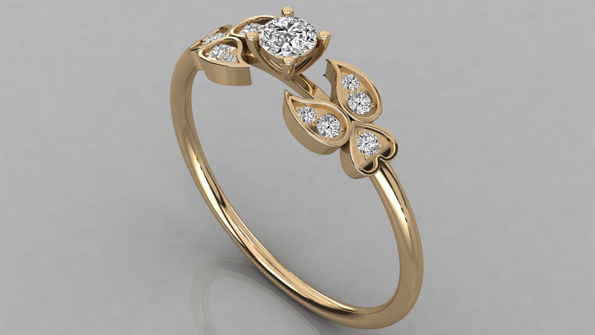 Women ring 3dm stl render detail 3D print model_3