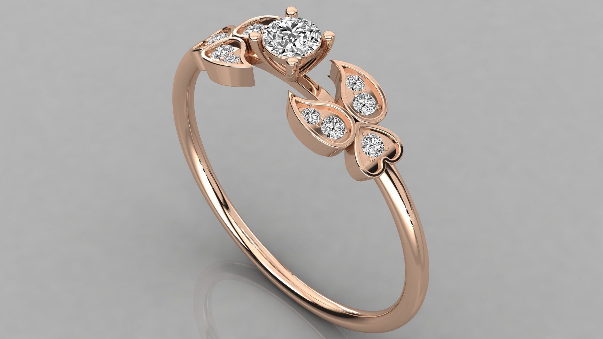 Women ring 3dm stl render detail 3D print model_1