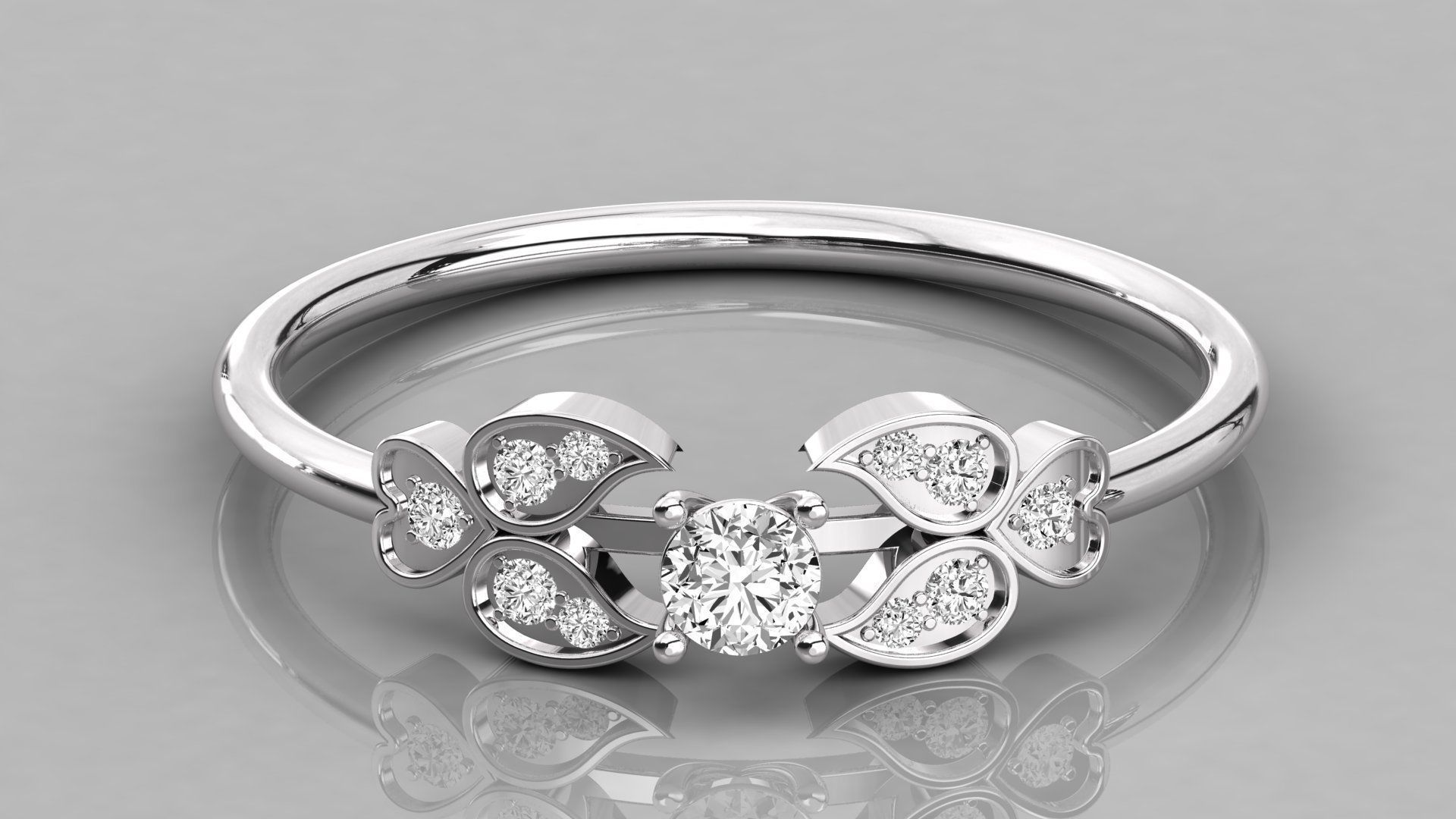 Women ring 3dm stl render detail 3D print model_7