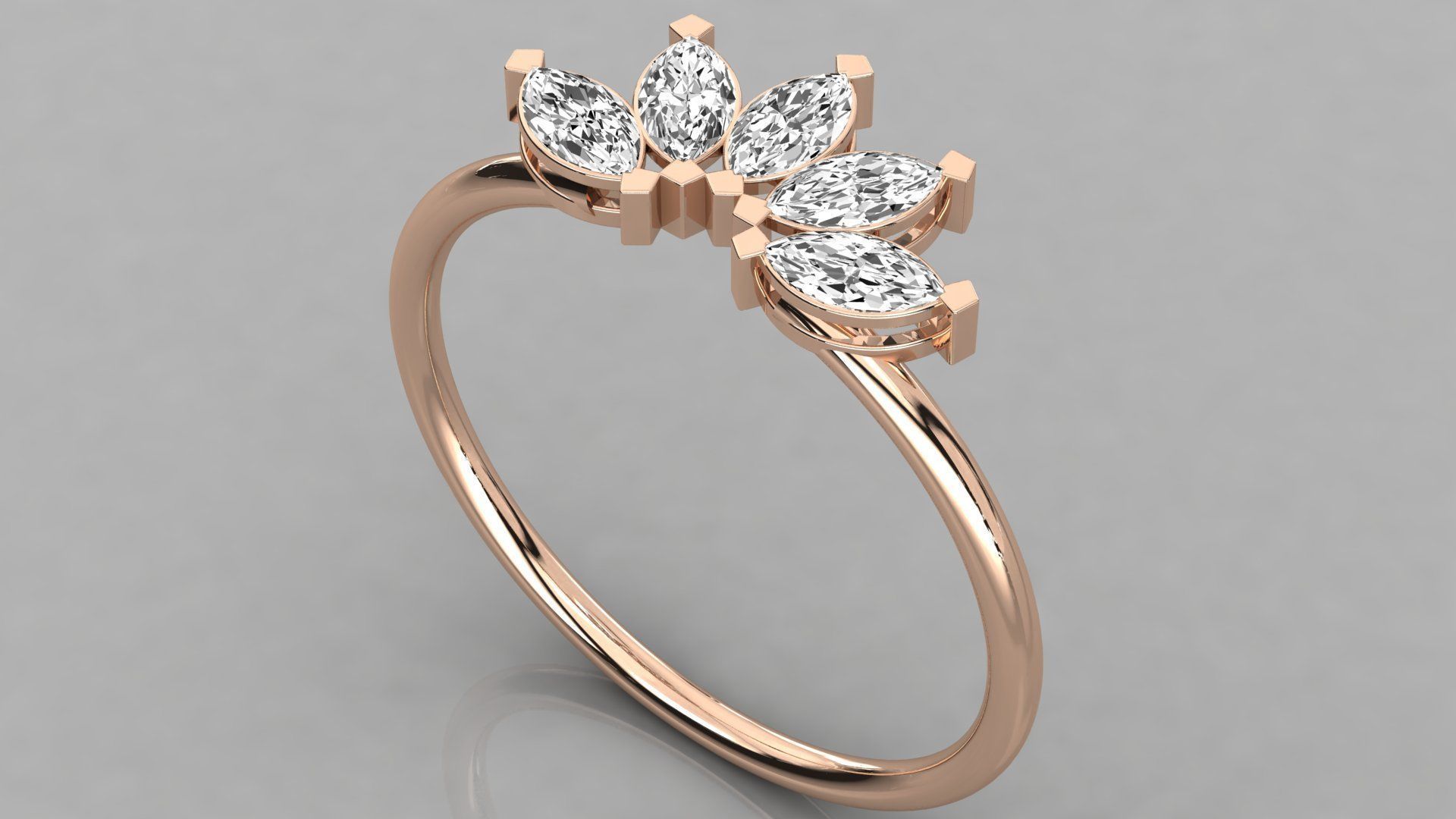 Women ring 3dm stl render detail 3D print model_1