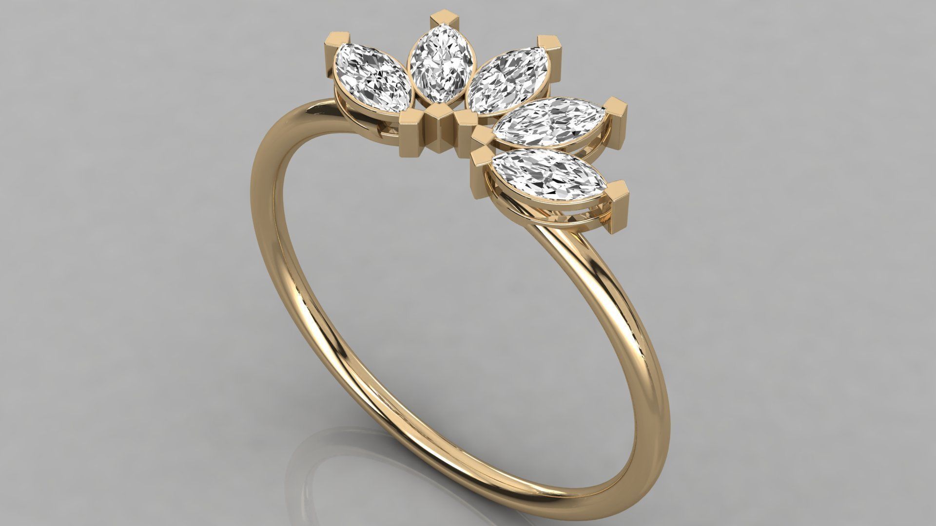 Women ring 3dm stl render detail 3D print model_3