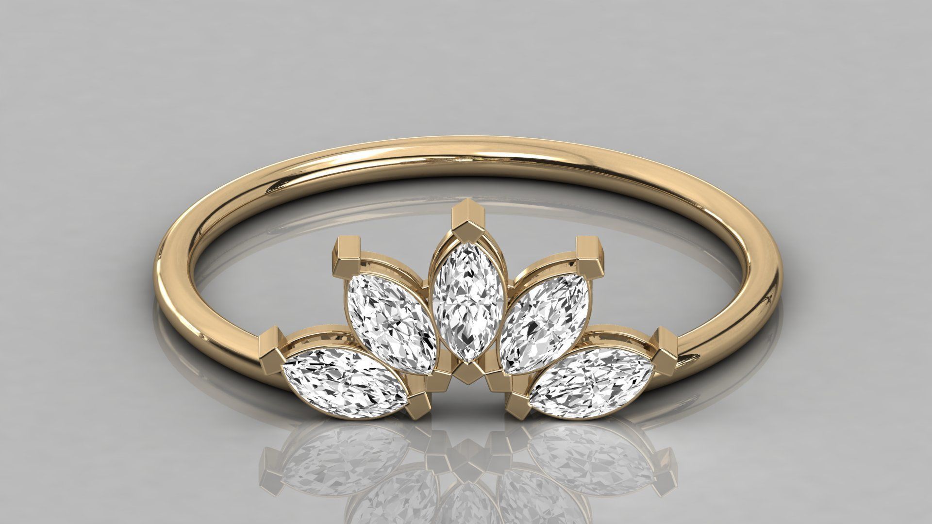 Women ring 3dm stl render detail 3D print model_9