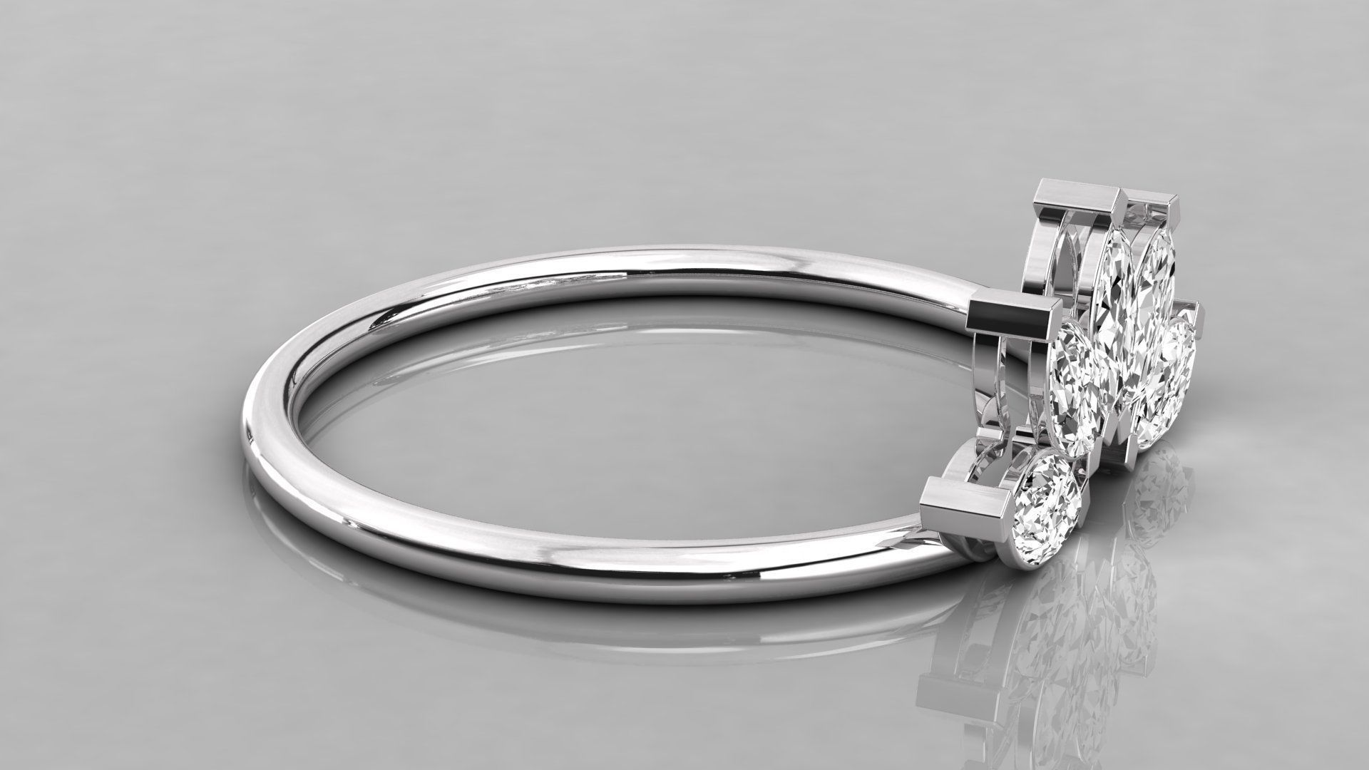 Women ring 3dm stl render detail 3D print model_5