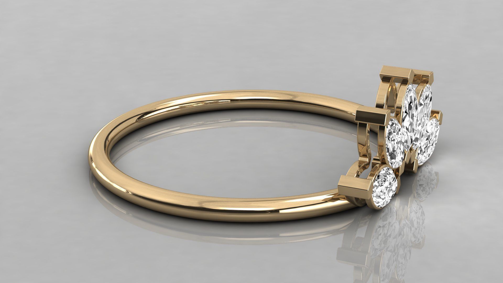Women ring 3dm stl render detail 3D print model_6