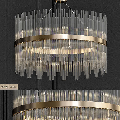 KEBO AMAZING CHANDELIER 3 Low-poly 3D model