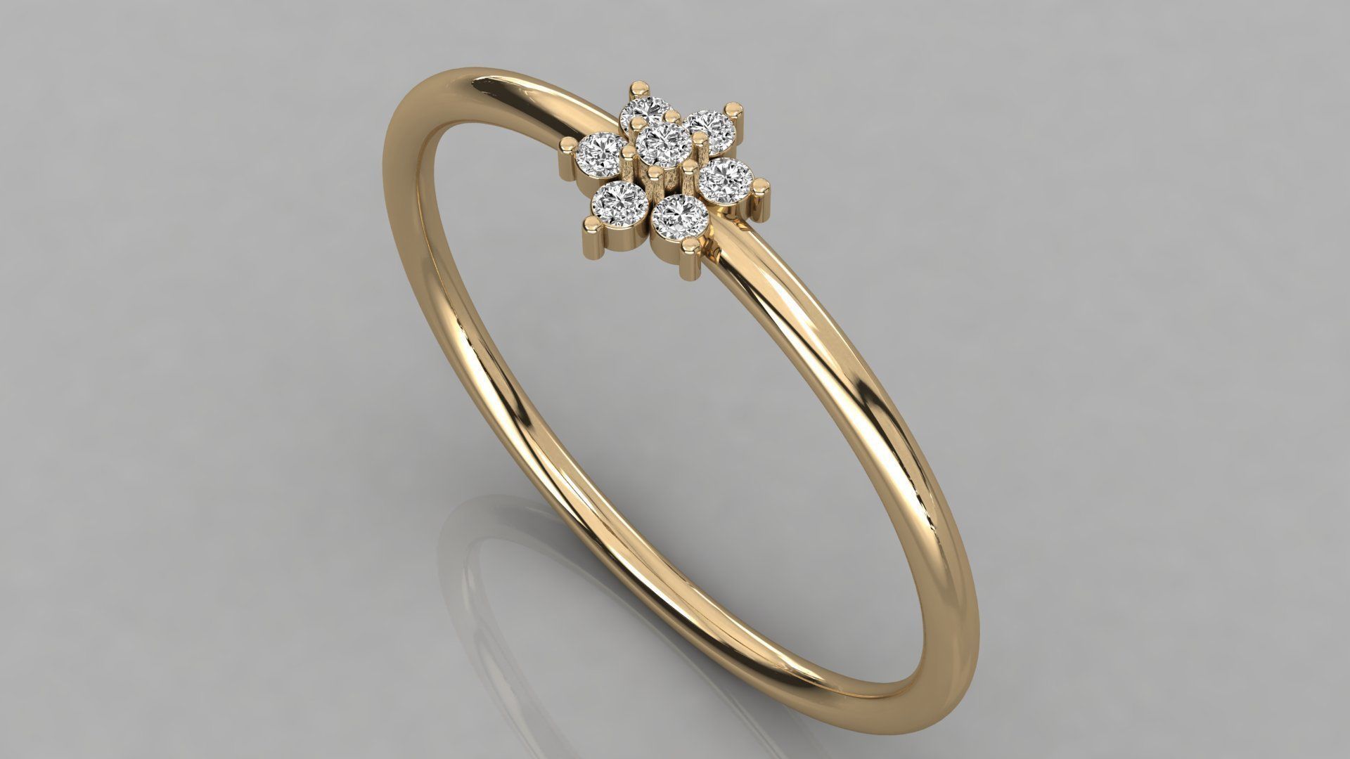 Women ring 3dm stl render detail 3D print model_3