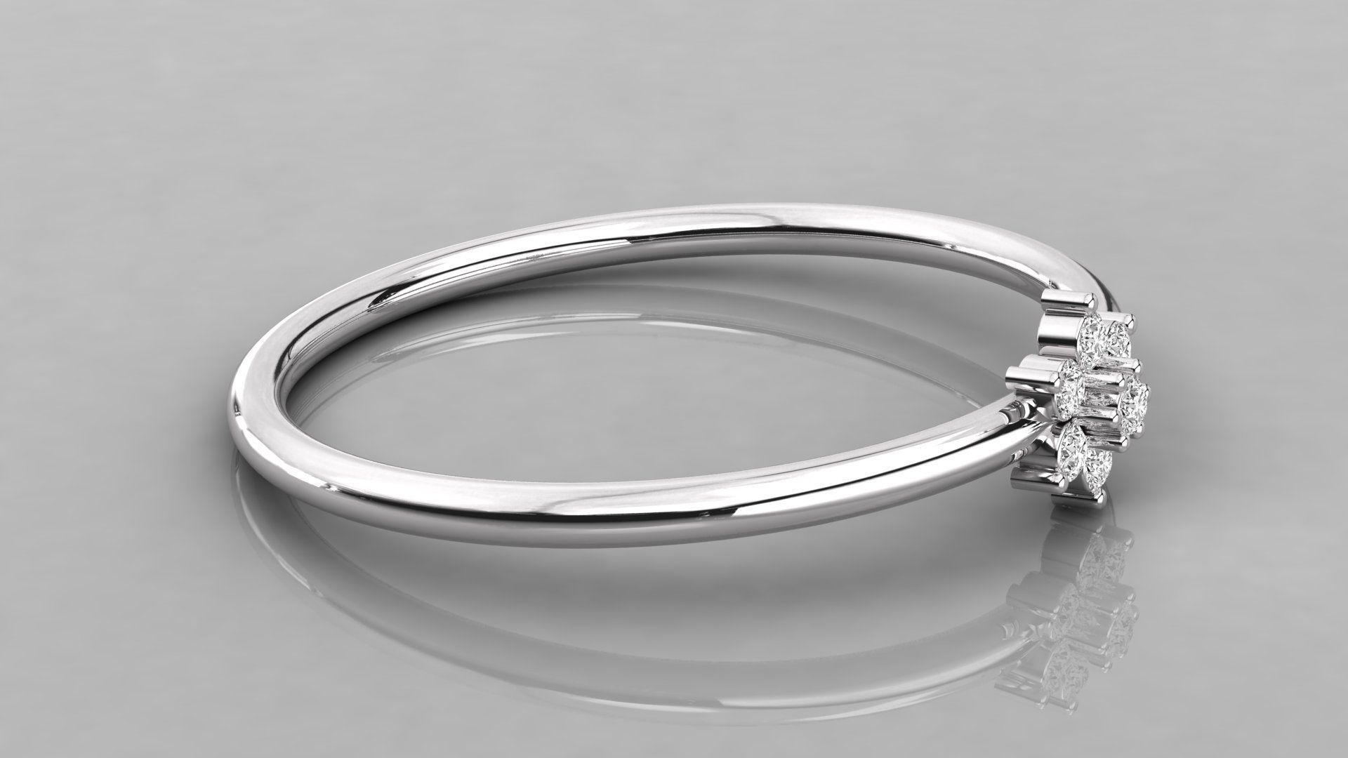 Women ring 3dm stl render detail 3D print model_5