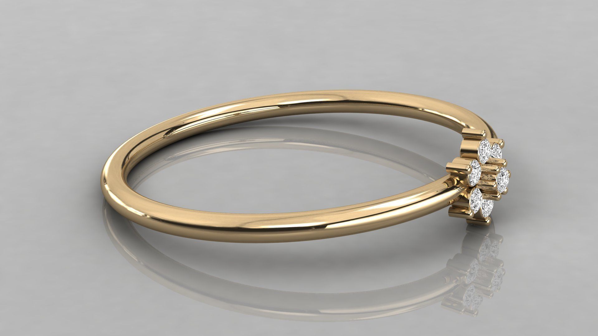 Women ring 3dm stl render detail 3D print model_6