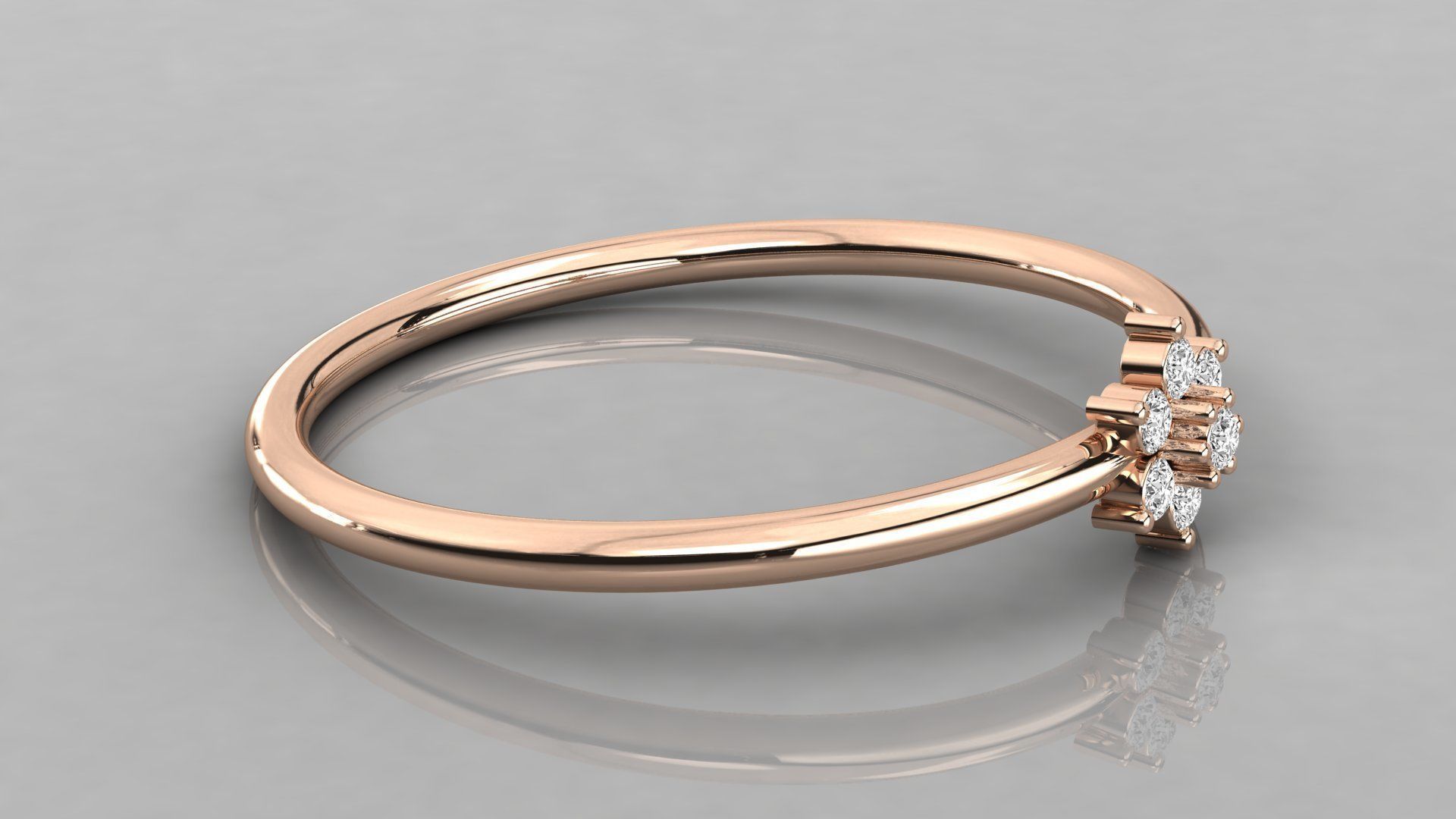 Women ring 3dm stl render detail 3D print model_4