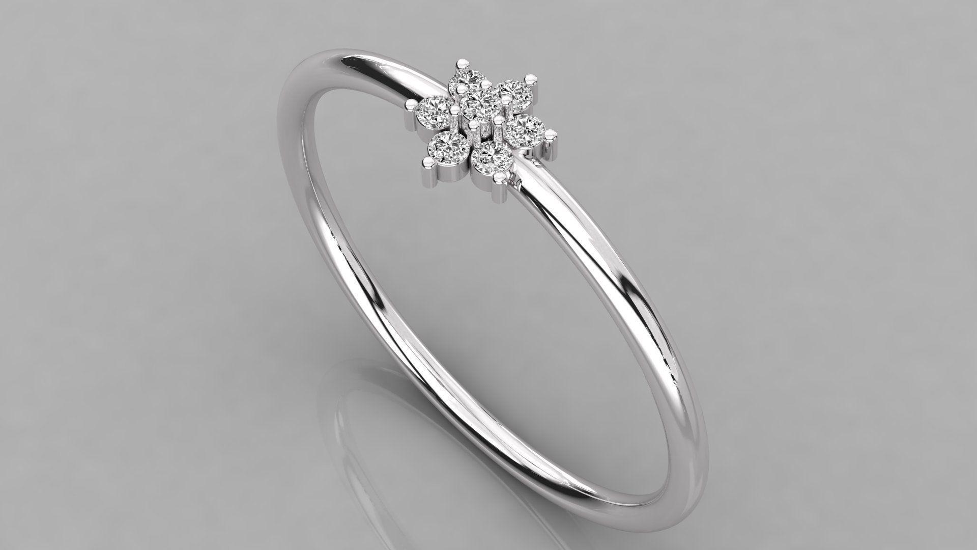 Women ring 3dm stl render detail 3D print model_2