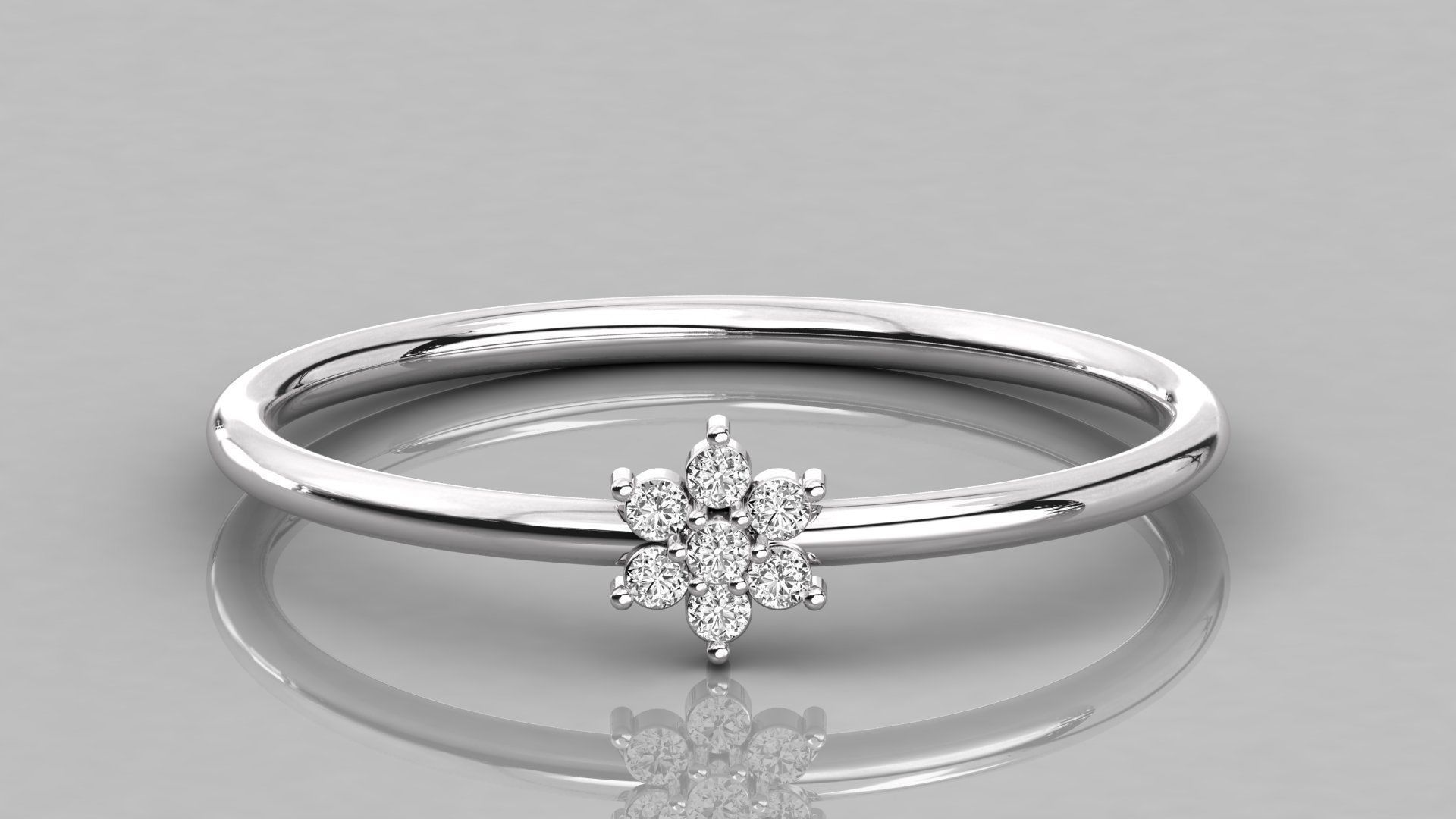 Women ring 3dm stl render detail 3D print model_7