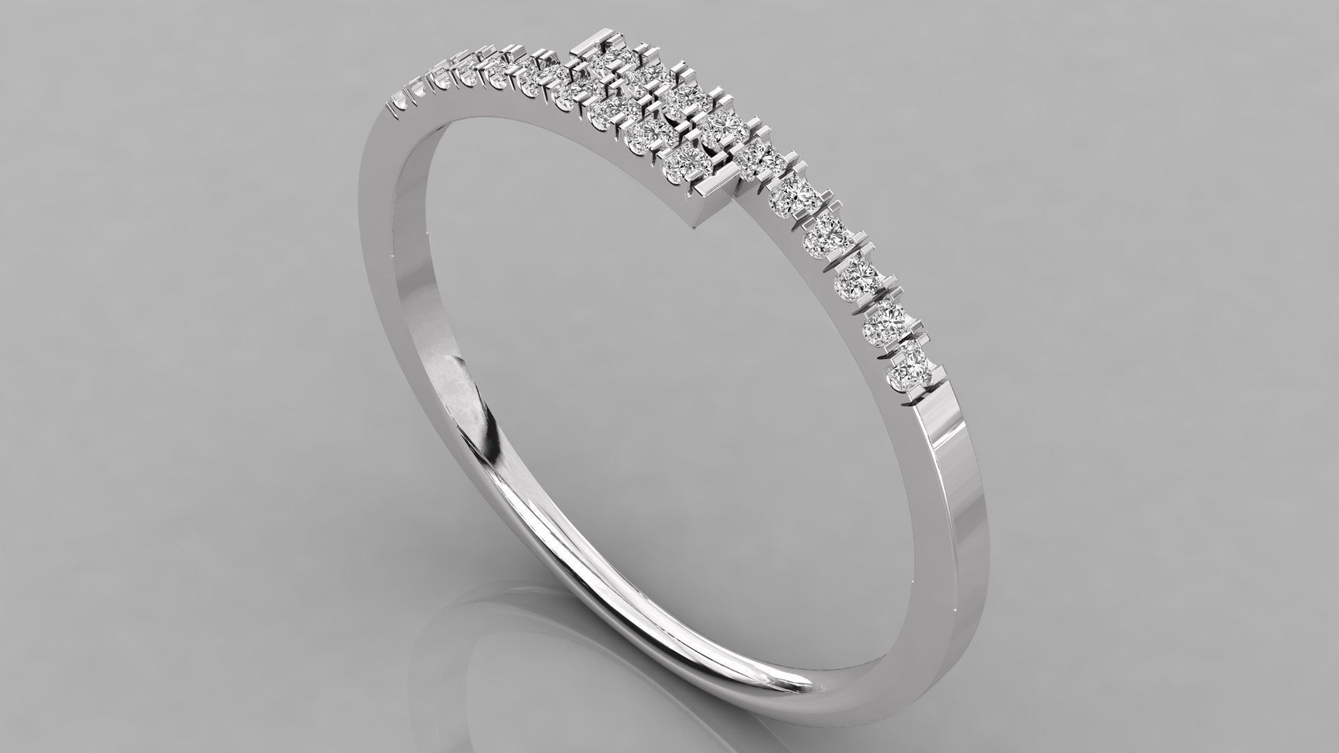 Women ring 3dm stl render detail 3D print model_2