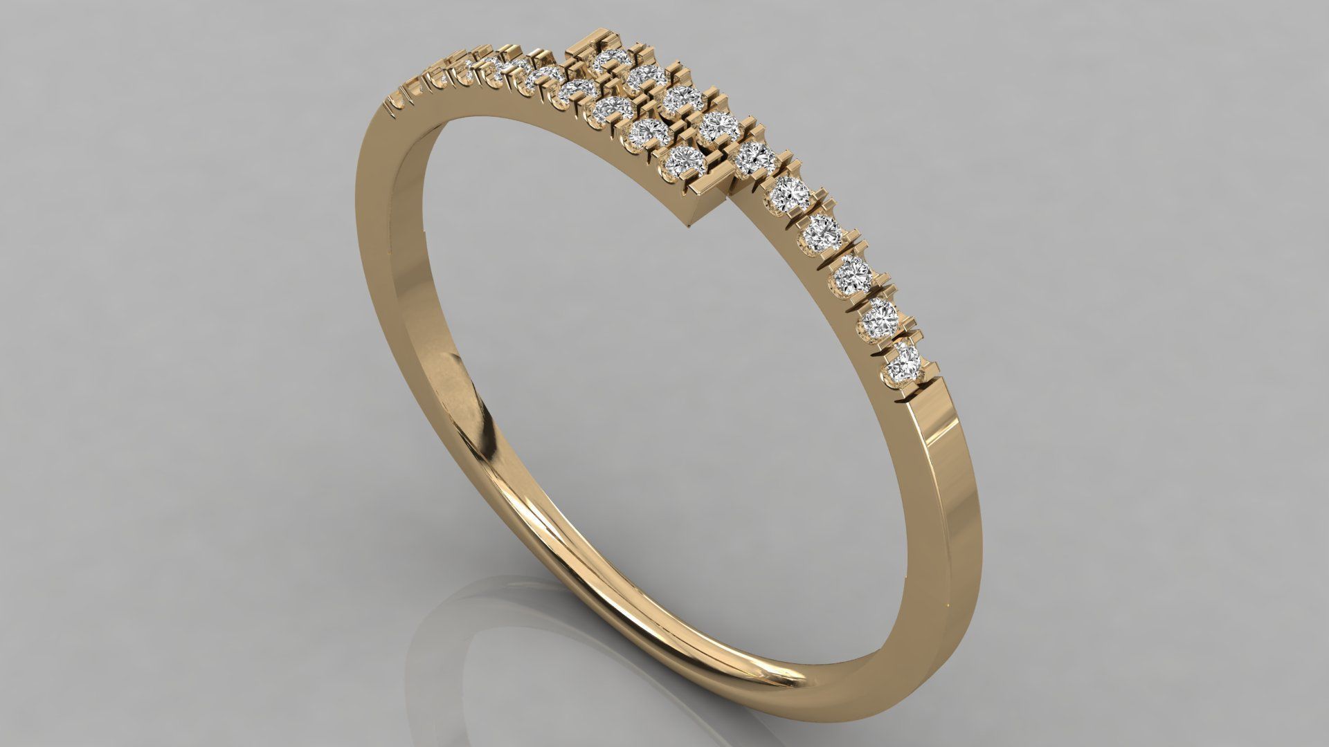 Women ring 3dm stl render detail 3D print model_3
