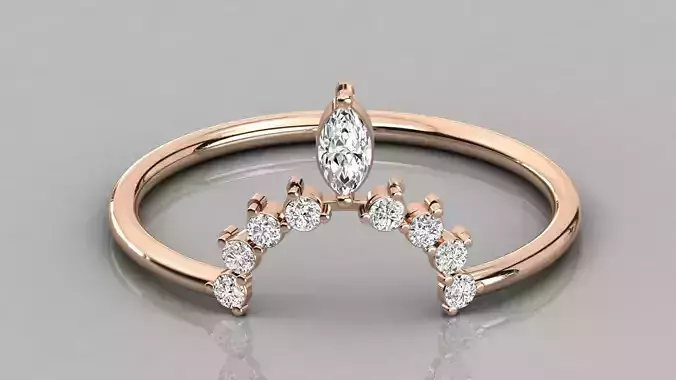 Women ring 3dm stl render detail 3D print model
