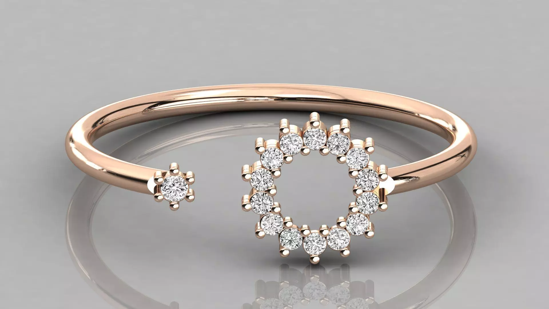 Women ring 3dm stl render detail 3D print model