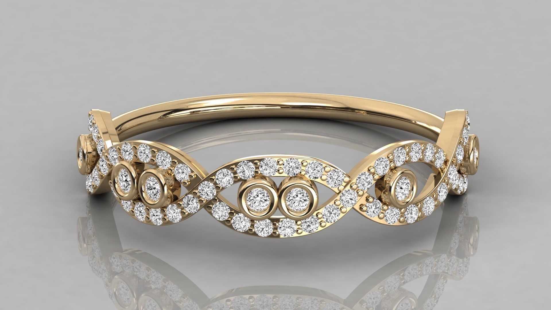 Women ring 3dm stl render detail 3D print model_8