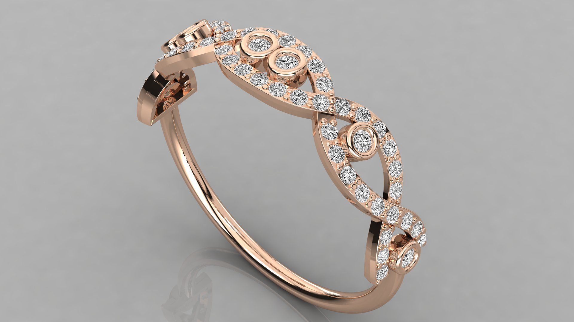 Women ring 3dm stl render detail 3D print model_1