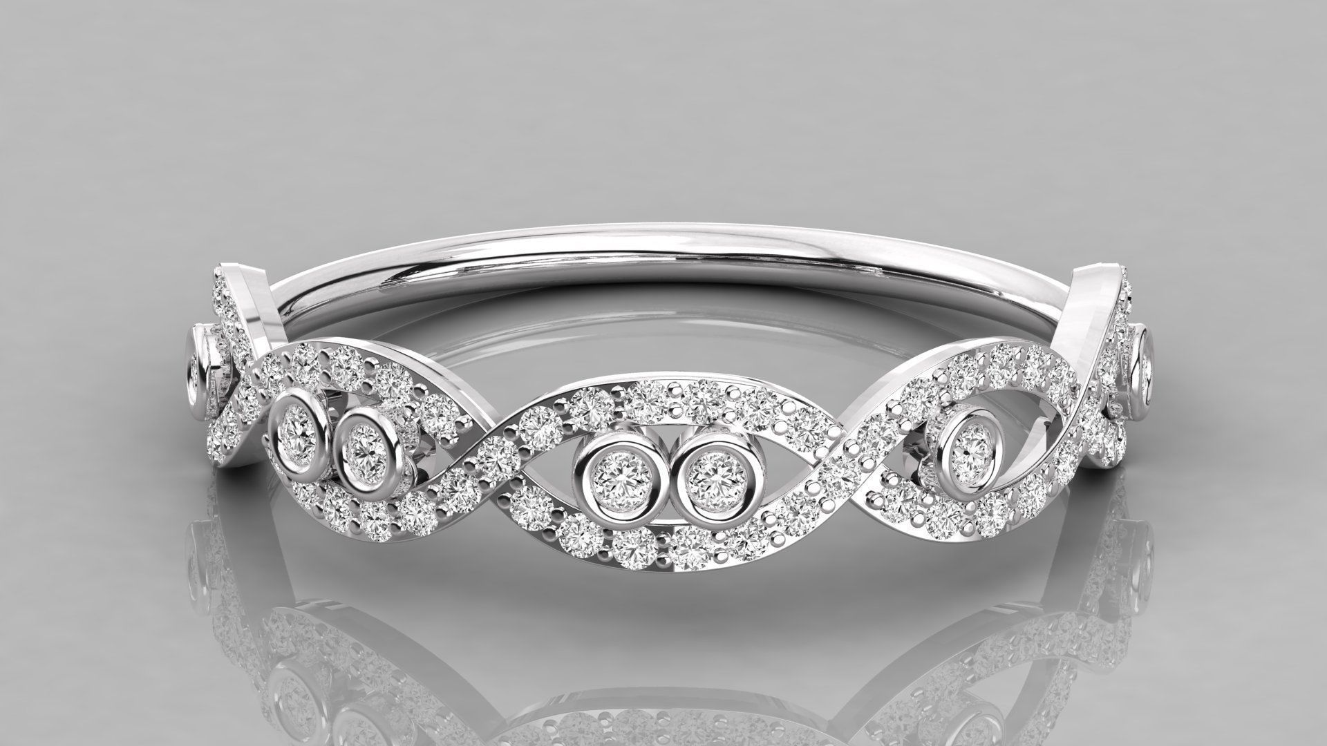 Women ring 3dm stl render detail 3D print model_7