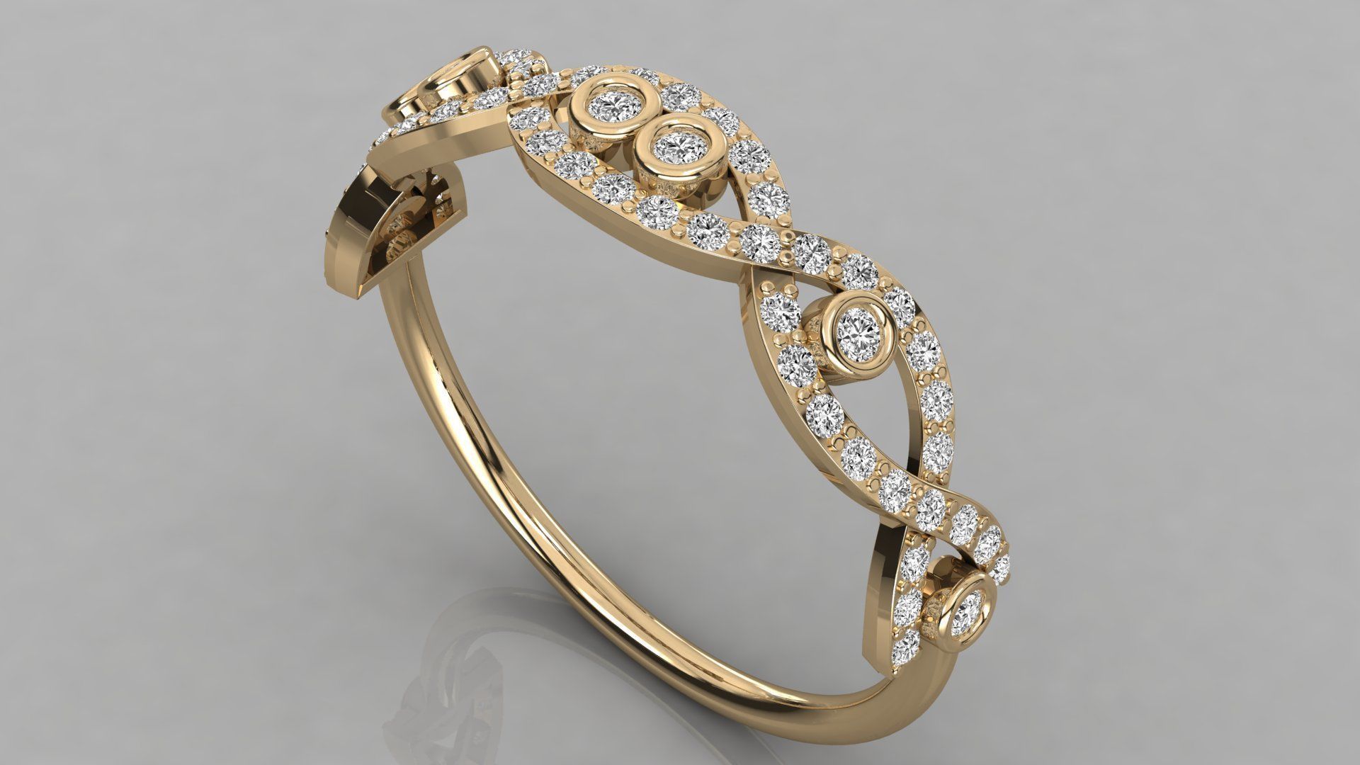 Women ring 3dm stl render detail 3D print model_3