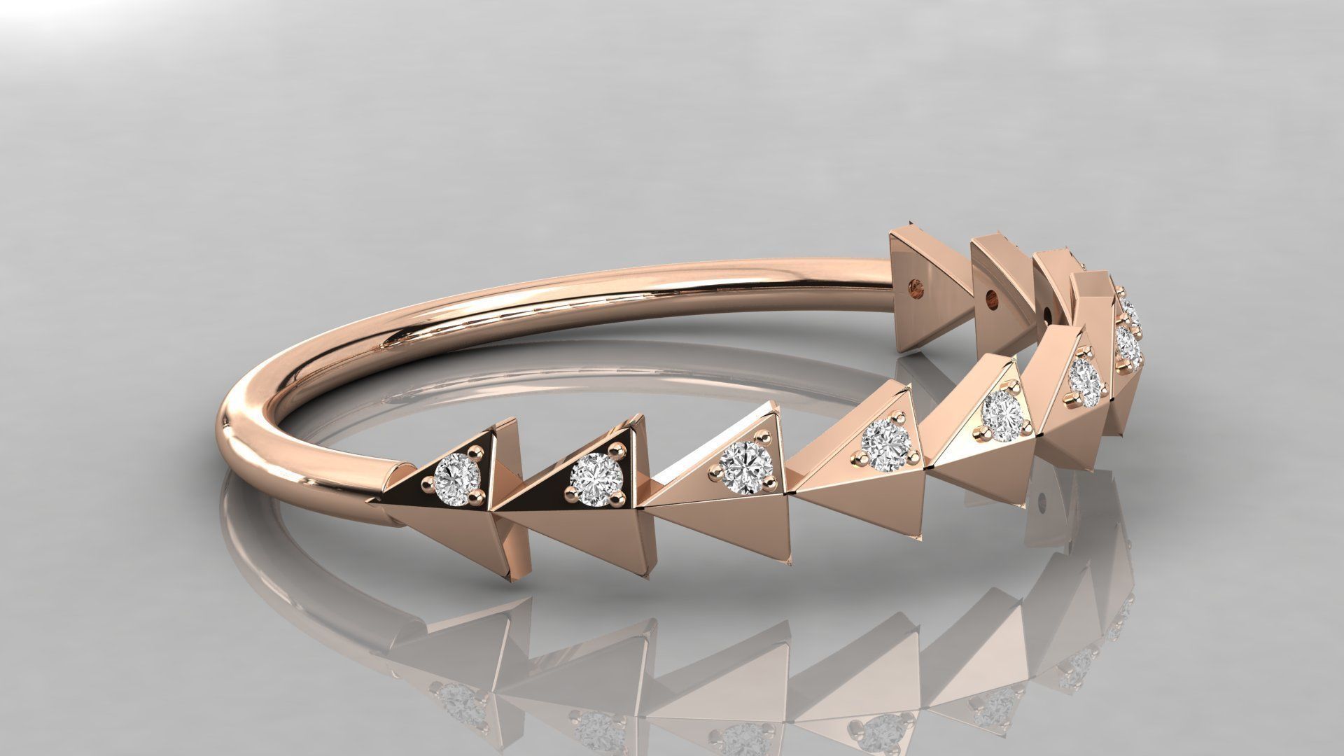 Women ring 3dm stl render detail 3D print model_4