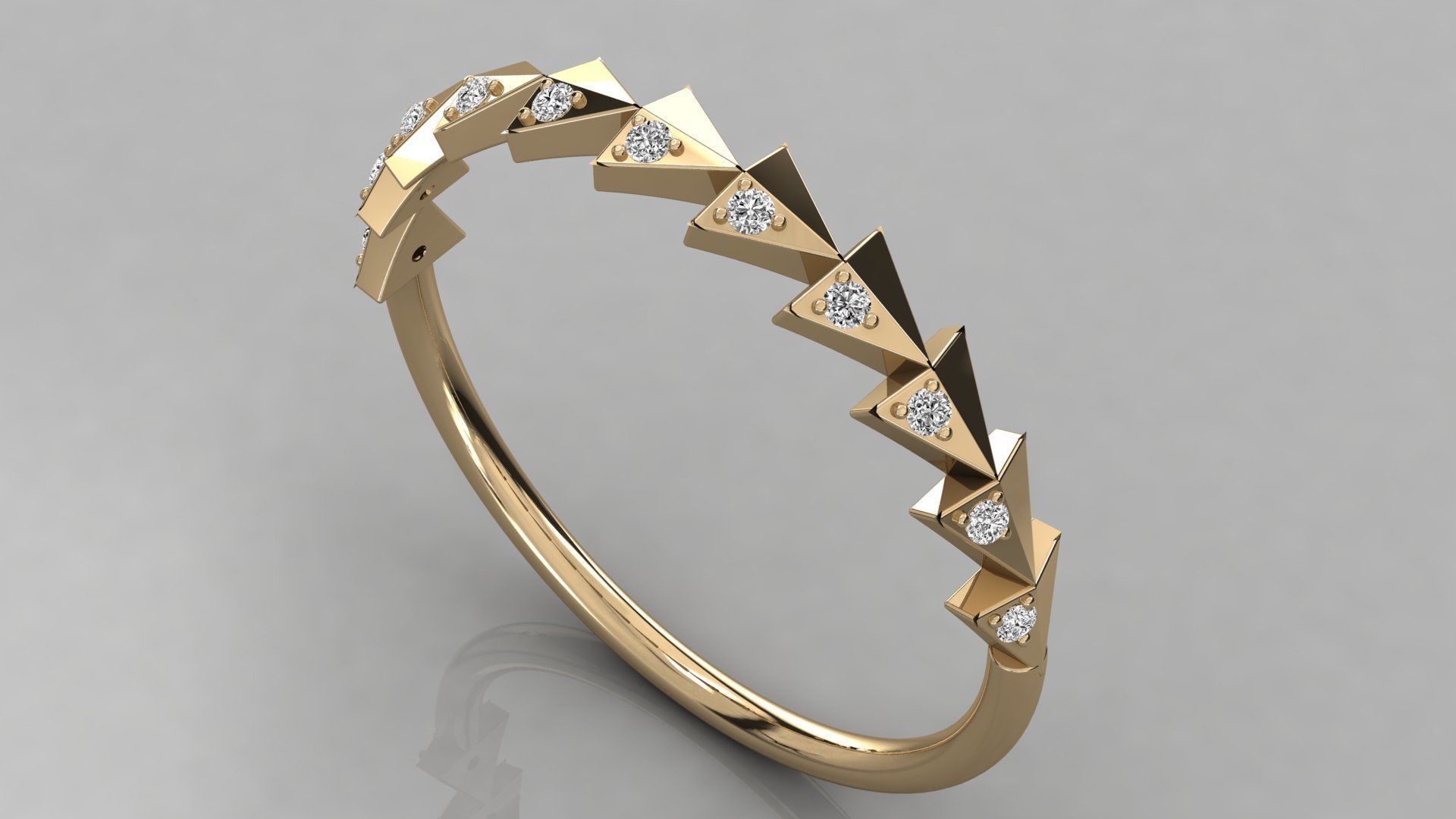 Women ring 3dm stl render detail 3D print model_3