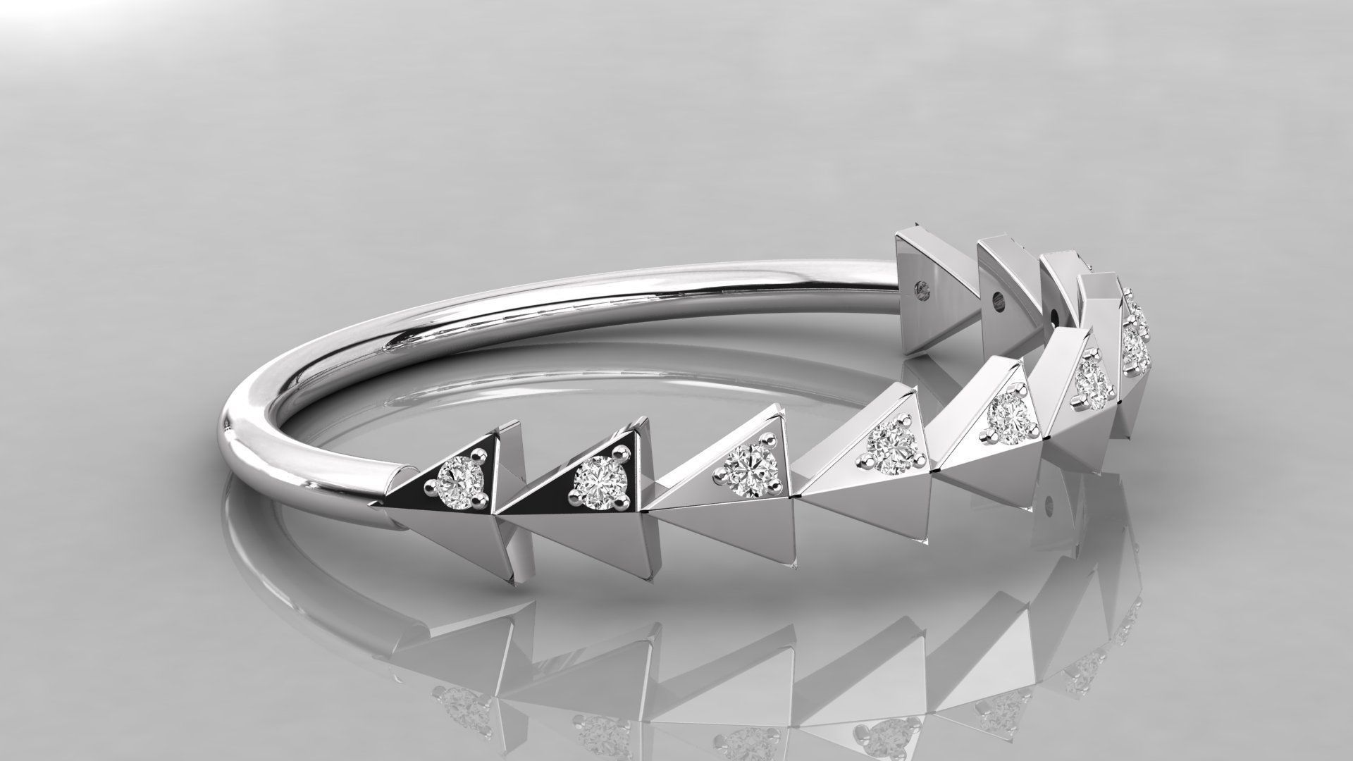 Women ring 3dm stl render detail 3D print model_5