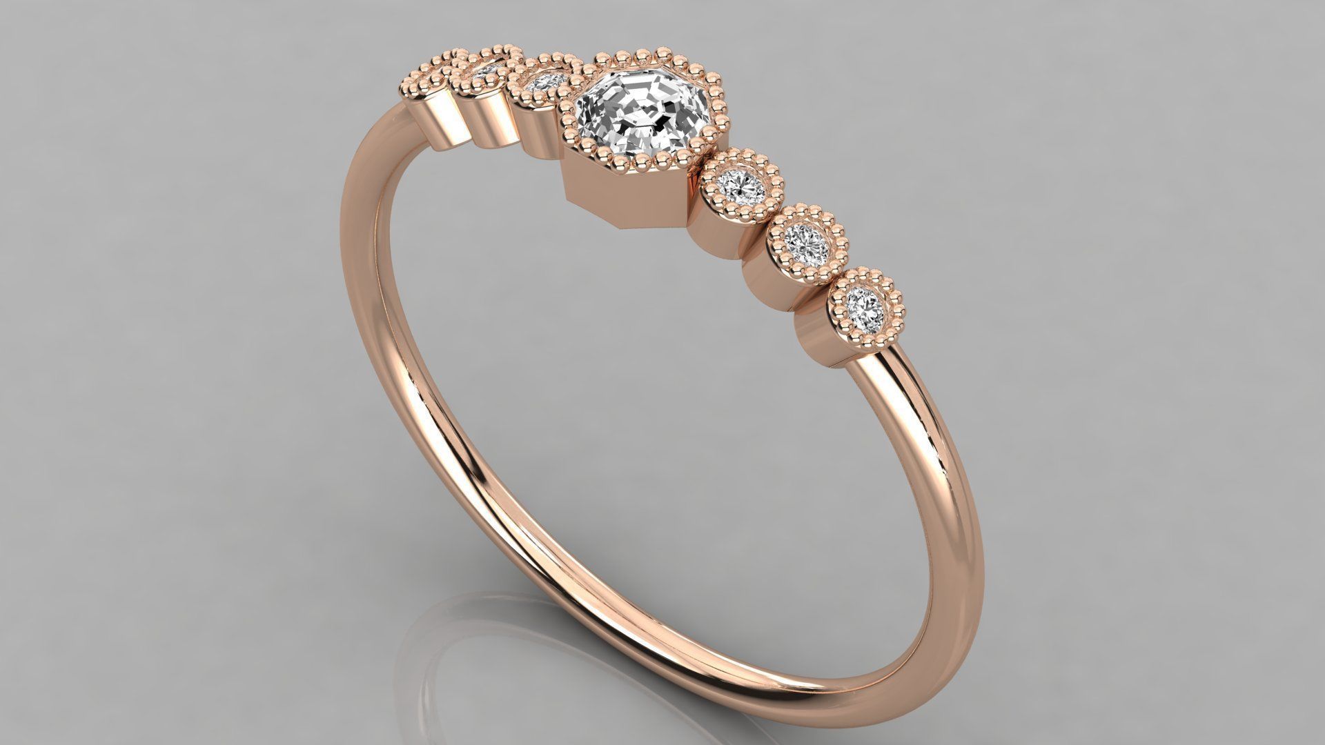 Women ring 3dm stl render detail 3D print model_1