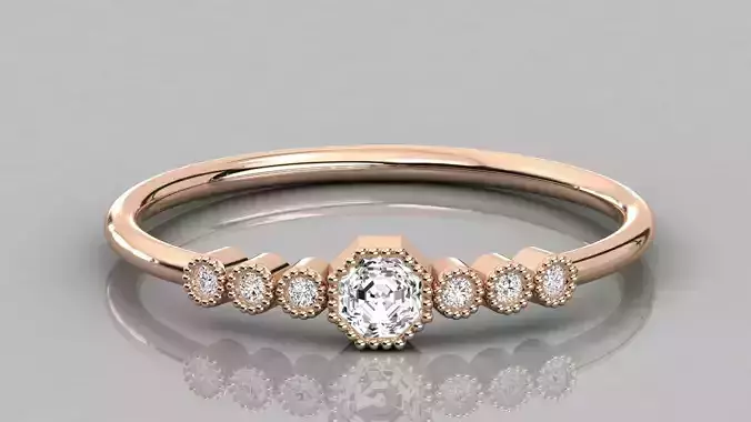 Women ring 3dm stl render detail