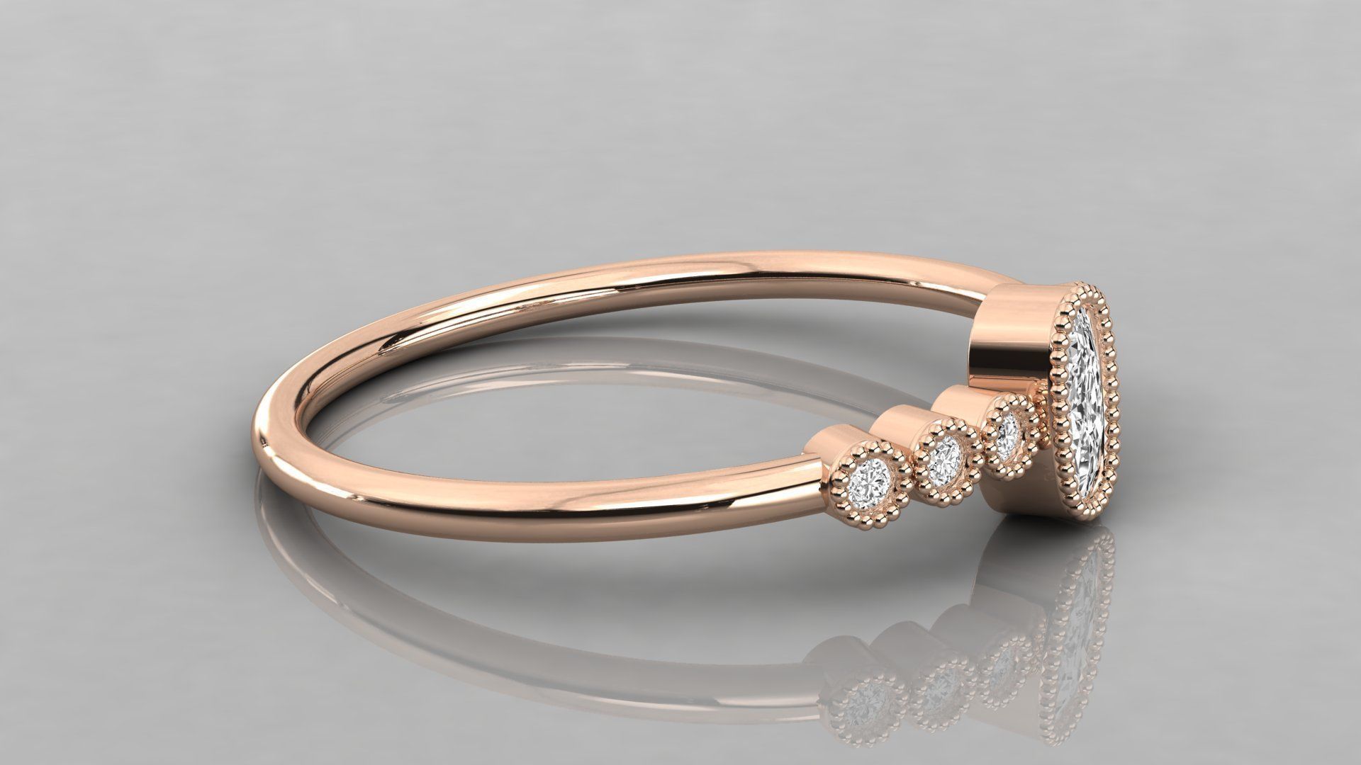 Women ring 3dm stl render detail 3D print model_4