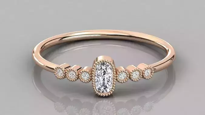 Women ring 3dm stl render detail