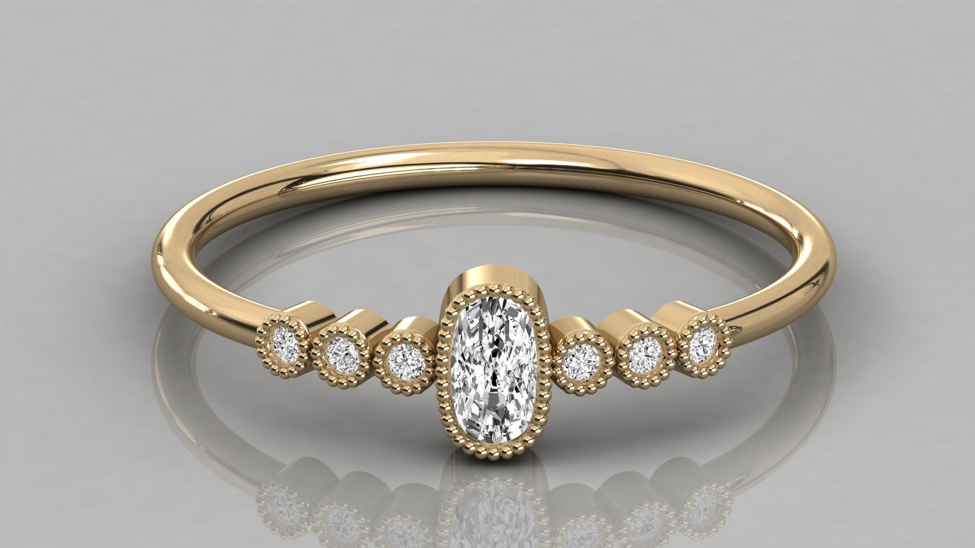 Women ring 3dm stl render detail 3D print model_8