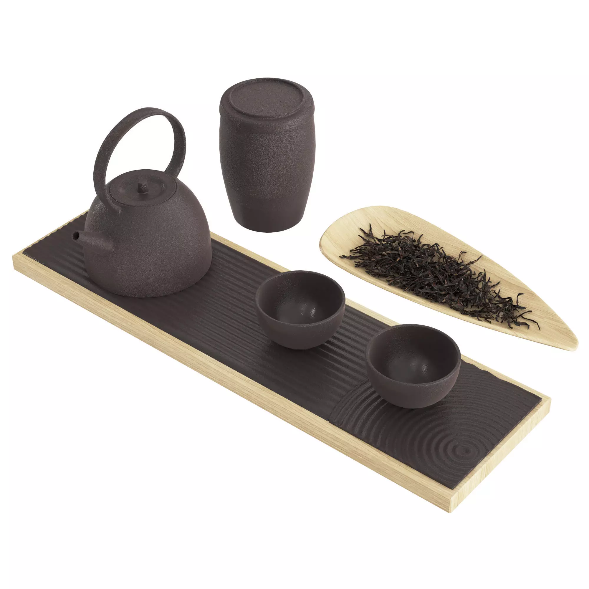 Chinese Tea Ceremony Set 3D model_0