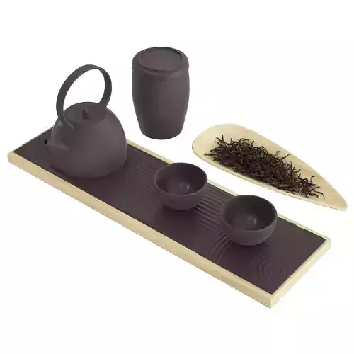 Chinese Tea Ceremony Set 3D model