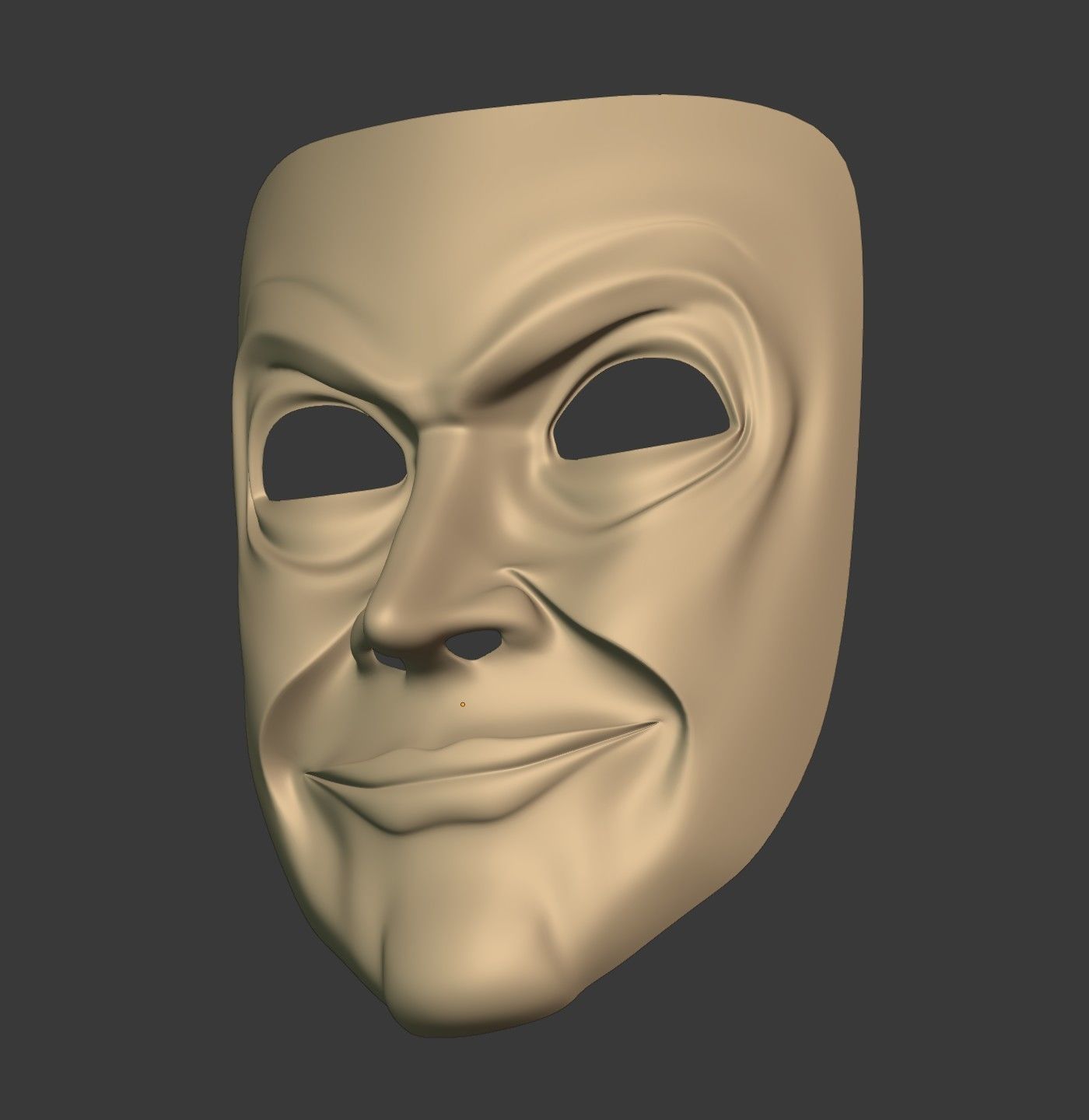 Man Mask - Original Design Low-poly 3D model_13