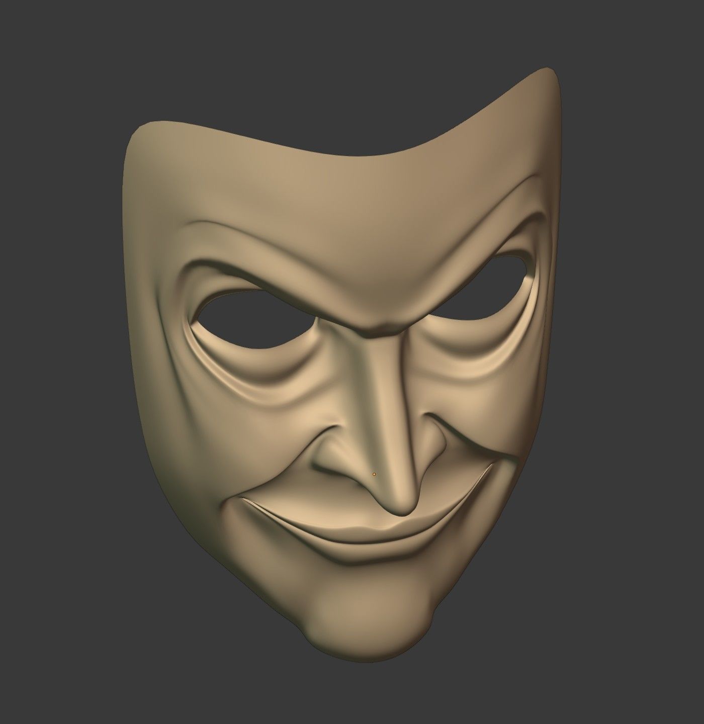 Man Mask - Original Design Low-poly 3D model_17