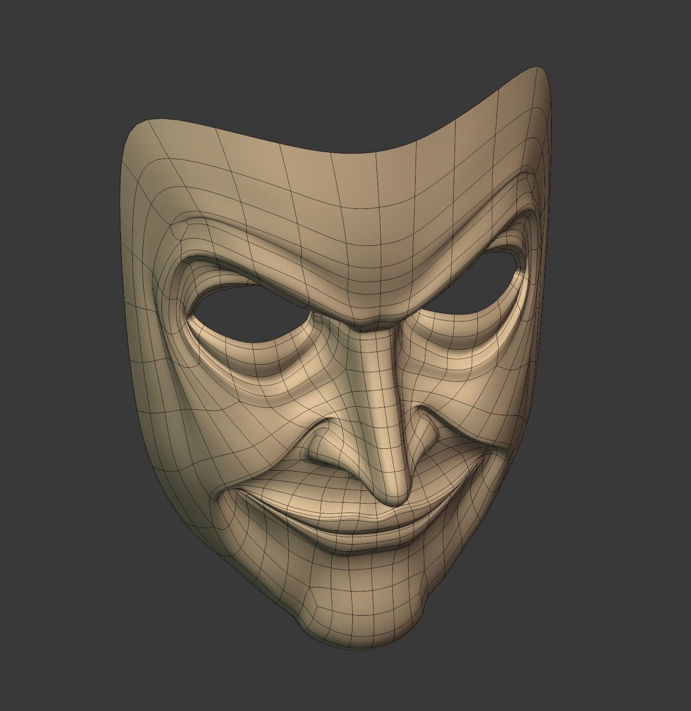 Man Mask - Original Design Low-poly 3D model_18