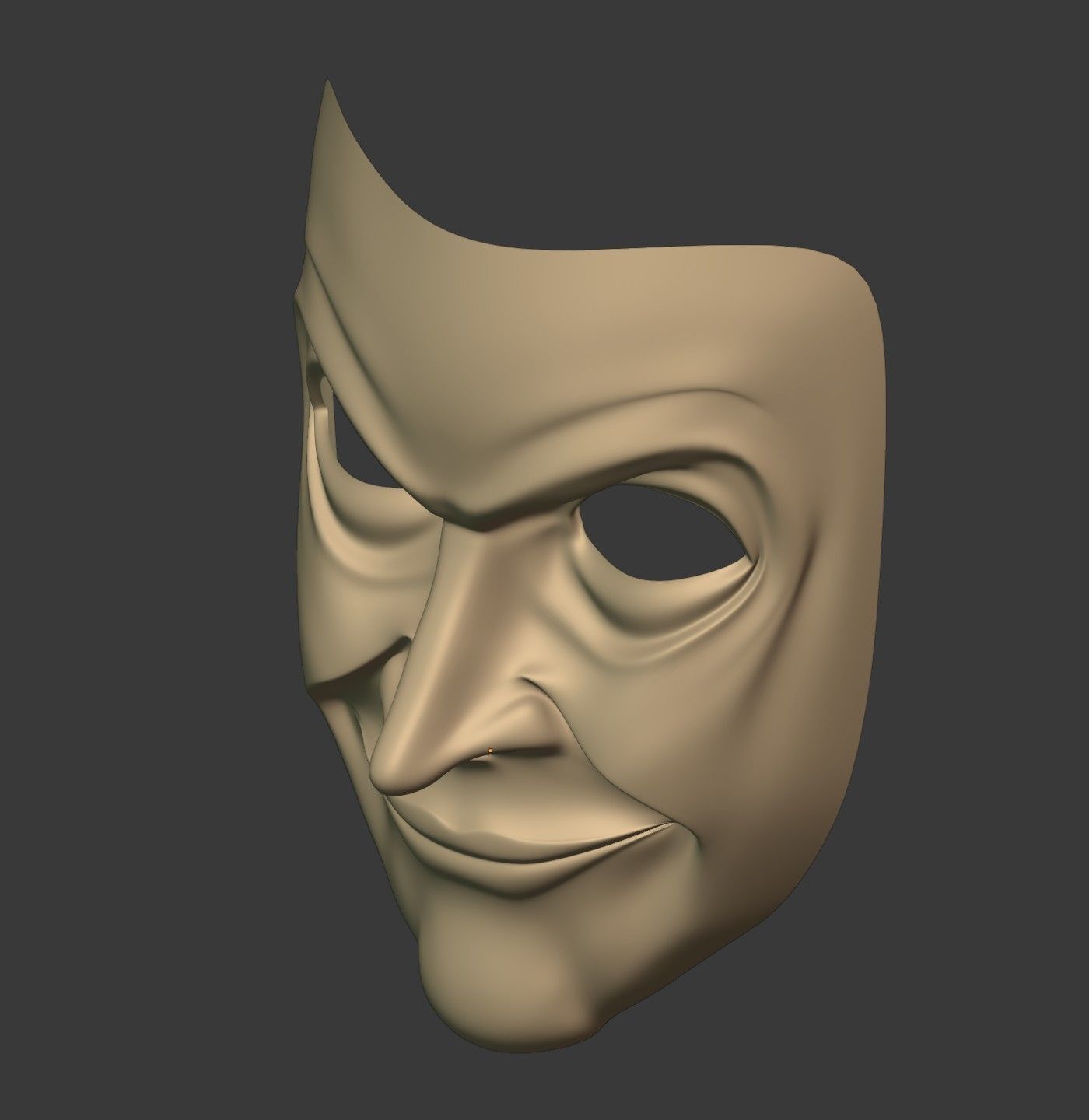 Man Mask - Original Design Low-poly 3D model_11