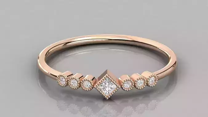 Women ring 3dm stl render detail