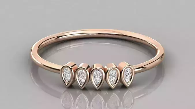 Women ring 3dm stl render detail